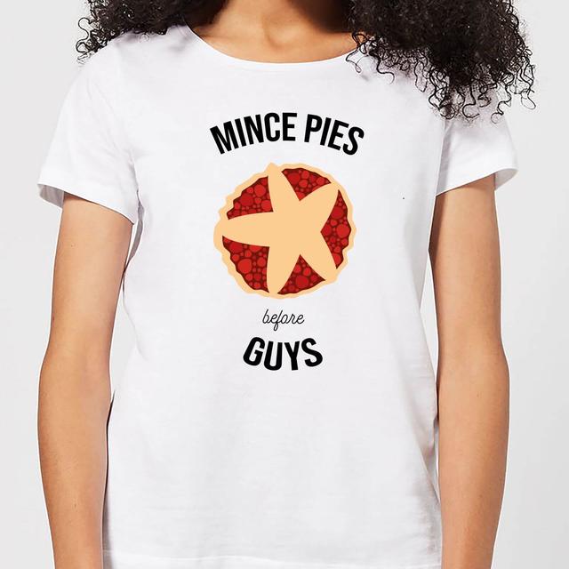 Mince Pies Before Guys Women's Christmas T-Shirt - White - XL - Weiß on Productcaster.