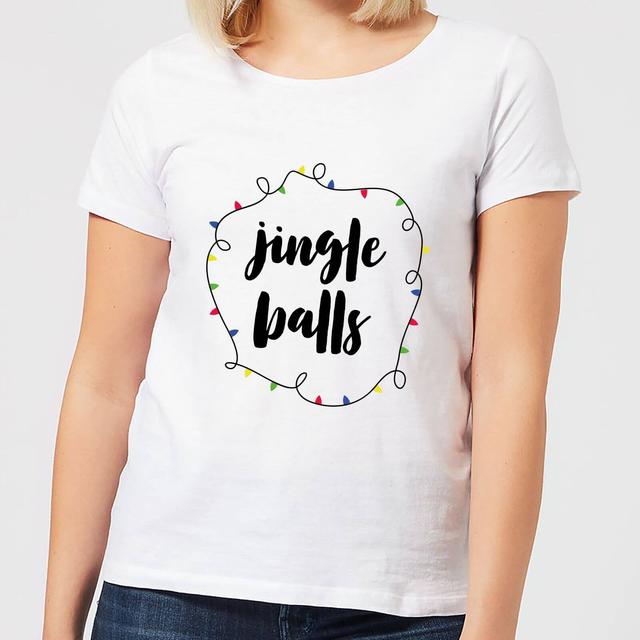 Jingle Balls Women's Christmas T-Shirt - White - XXL - White on Productcaster.