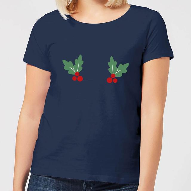 Holly Women's Christmas T-Shirt - Navy - XXL - Marineblau on Productcaster.