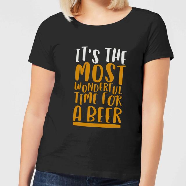 It's The Most Wonderful Time for A Beer Women's Christmas T-Shirt - Black - L - Schwarz on Productcaster.