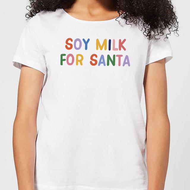 Soy Milk for Santa Women's Christmas T-Shirt - White - XL - Weiß on Productcaster.