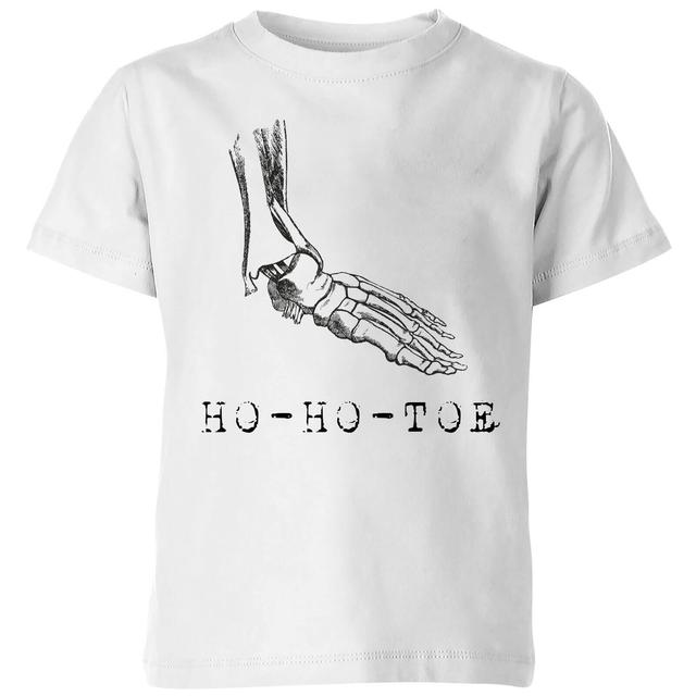 Ho-Ho-Toe Kids' Christmas T-Shirt - White - 9-10 Jahre - Weiß on Productcaster.