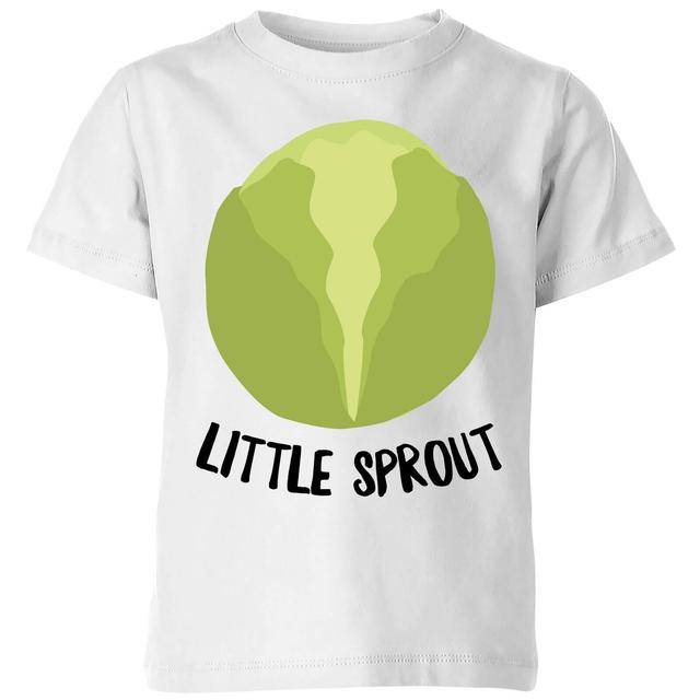 Little Sprout Kids' Christmas T-Shirt - White - 5-6 Jahre on Productcaster.