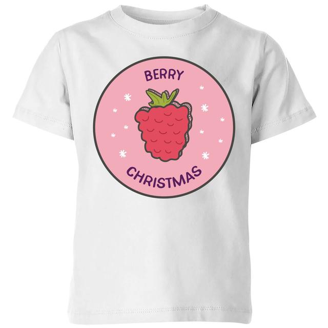 Berry Christmas Kids' Christmas T-Shirt - White - 11-12 Jahre - Weiß on Productcaster.