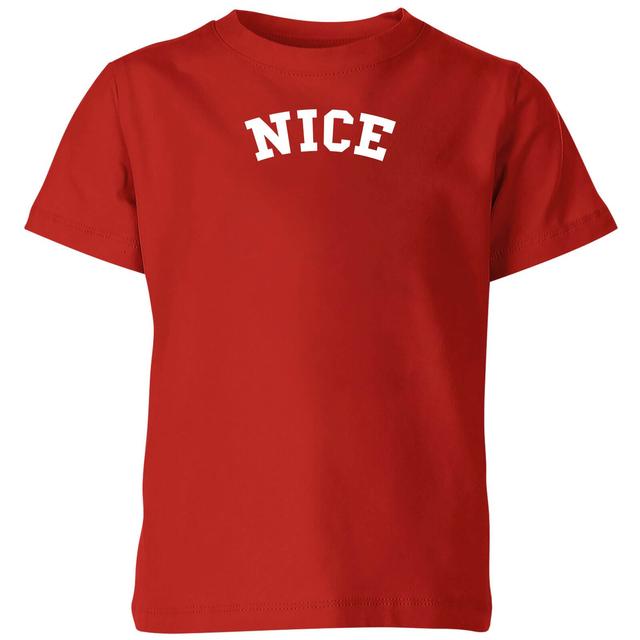 Nice Kids' Christmas T-Shirt - Red - 11-12 Jahre - Rot on Productcaster.