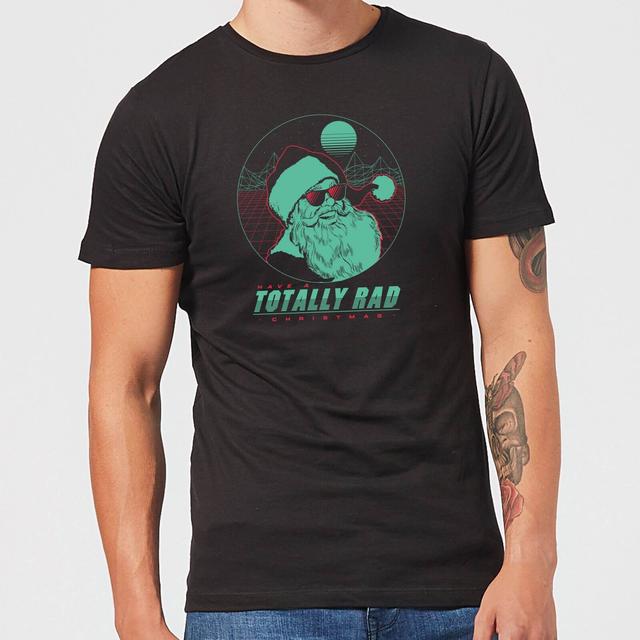 Totally Rad Christmas Men's T-Shirt - Black - M - Black on Productcaster.