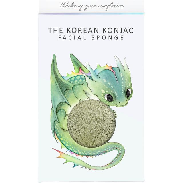 The Konjac Sponge Company Mythical Dragon Konjac Sponge Box and Hook - Green Clay 30g on Productcaster.