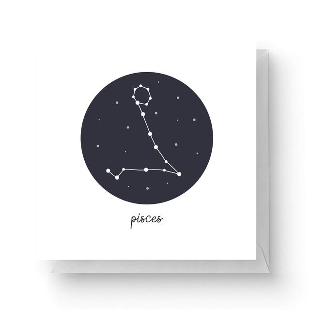 Pisces Square Greetings Card (14.8cm x 14.8cm) on Productcaster.