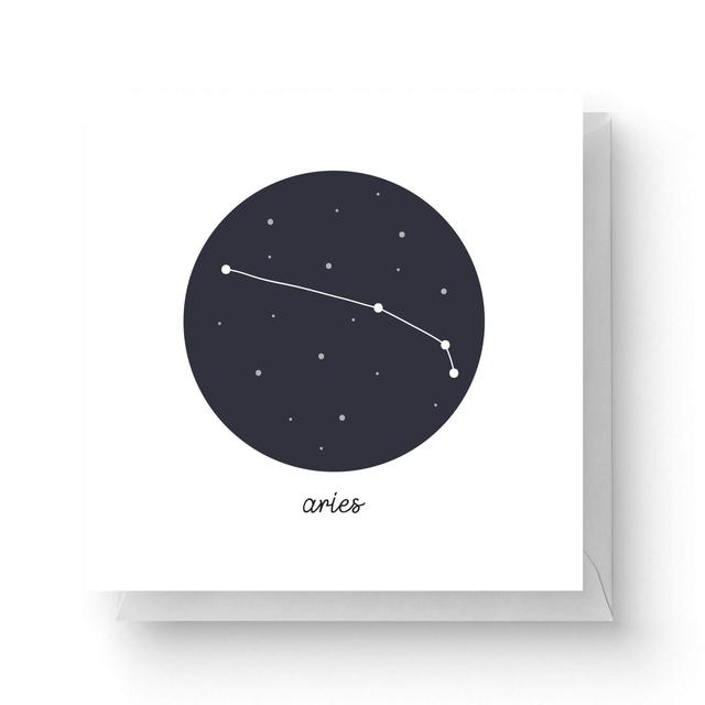 Aries Square Greetings Card (14.8cm x 14.8cm) on Productcaster.