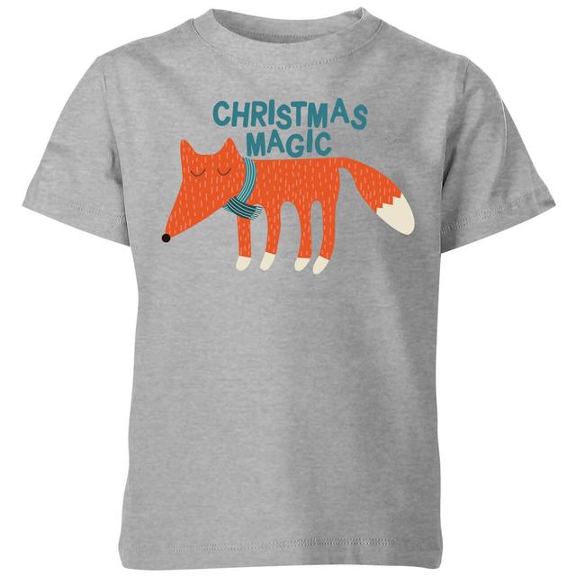 Christmas Magic Kids' T-Shirt - Grey - 11-12 Years - Grey on Productcaster.