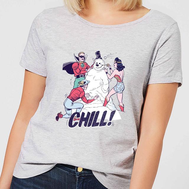 DC Chill! Camiseta de Navidad para mujer - Gris - L - Gris on Productcaster.