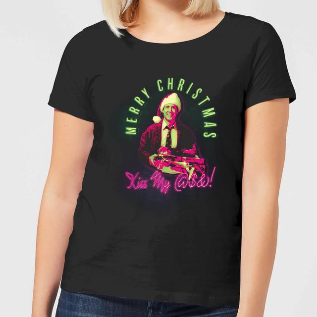 Camiseta navideña para mujer Merry Christmas Clark Griswold de National Lampoon - Negro - 3XL - Negro on Productcaster.