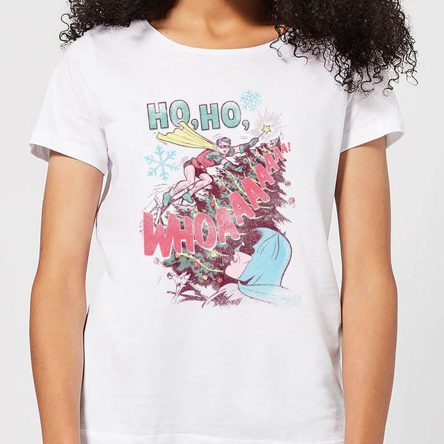 DC Ho Ho Whoaaaaaaa Women's Christmas T-Shirt - White - L - Blanco on Productcaster.