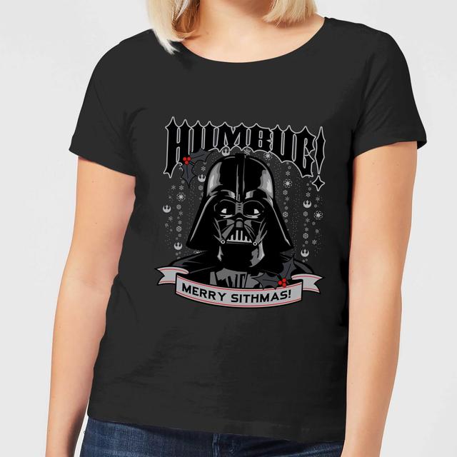 Star Wars Darth Vader Humbug Women's Christmas T-Shirt - Black - XL on Productcaster.