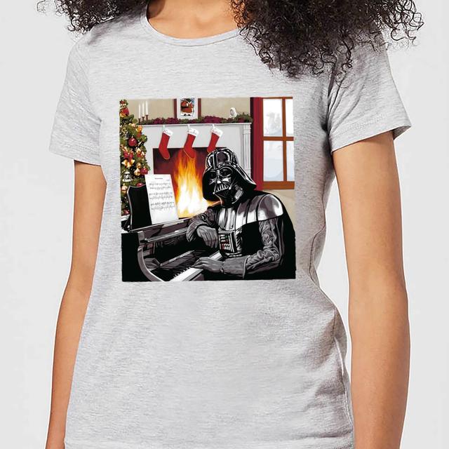 Camiseta navideña Darth Vader Piano Player para mujer de Star Wars - Gris - XS - Gris on Productcaster.