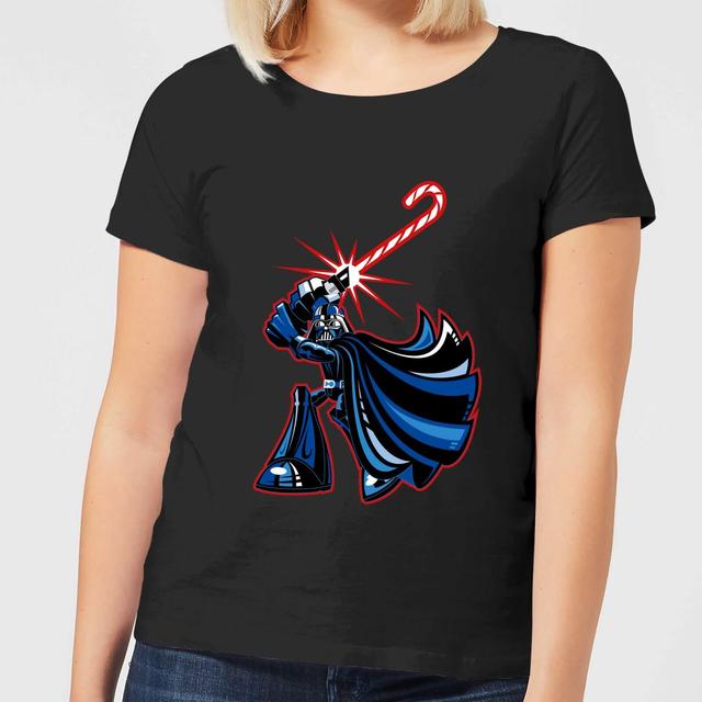 Camiseta navideña para mujer Candy Cane Darth Vader de Star Wars - Negro - 5XL - Negro on Productcaster.