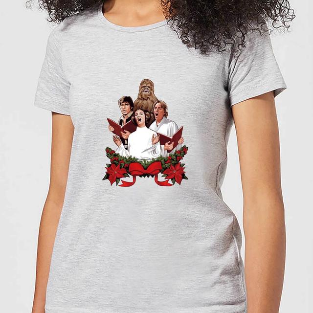 Star Wars Jedi Carols Women's Christmas T-Shirt - Grey - XL on Productcaster.