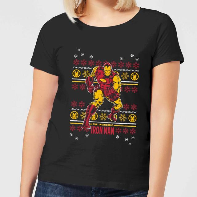 Marvel Iron Man Camiseta Navideña de Mujer - Negra - 3XL on Productcaster.