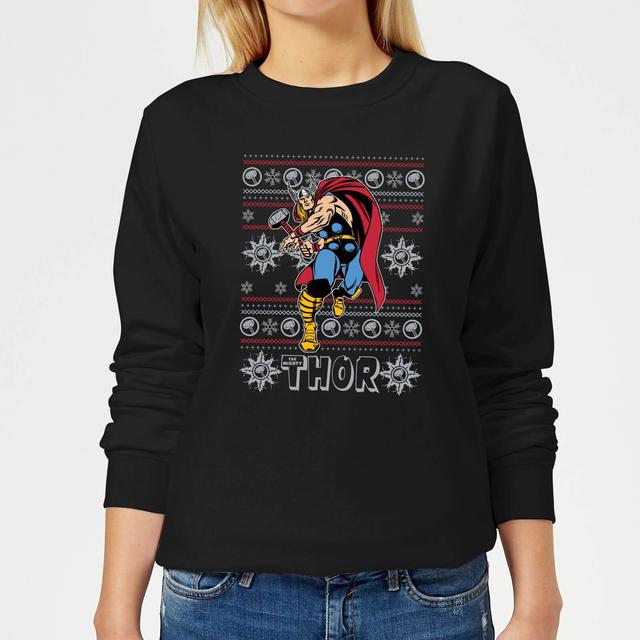 Marvel Thor Women's Christmas Jumper - Black - XXL on Productcaster.