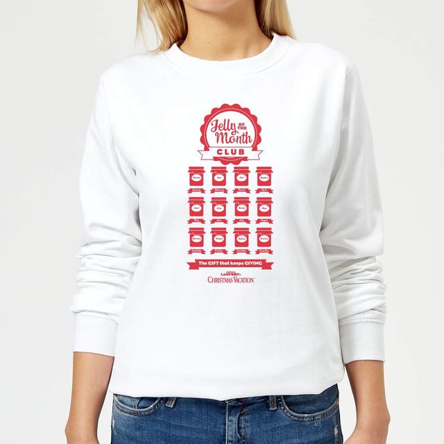 National Lampoon Jelly Of The Month Club Women's Christmas Jumper - White - M on Productcaster.