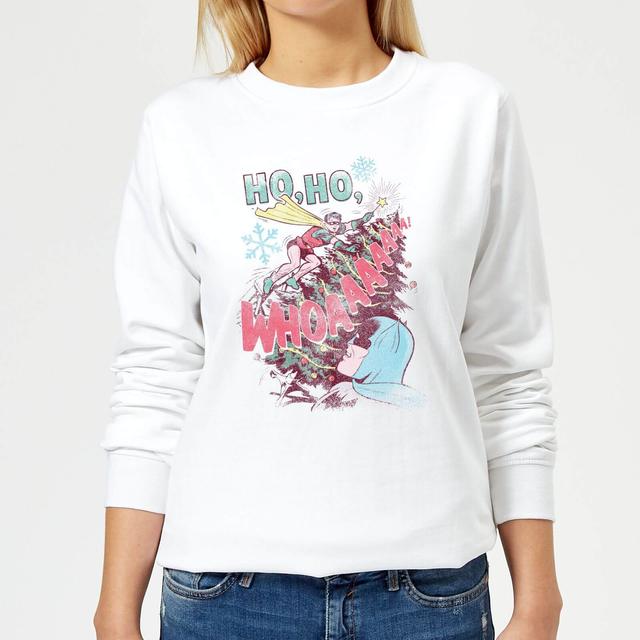 DC Ho Ho Whoaaaaaaa Women's Christmas Jumper - White - S on Productcaster.