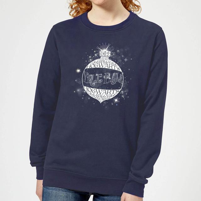 Harry Potter Yule Ball Baubel Damen Weihnachtspullover – Navy - XL on Productcaster.