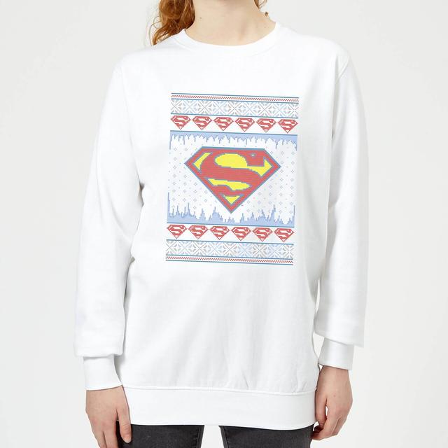 Felpa DC Supergirl Knit Christmas - Bianco - Donna - XS on Productcaster.