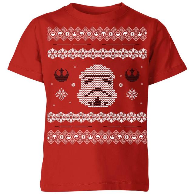 Camiseta navideña Stormtrooper Knit para niño de Star Wars - Rojo - 11-12 años - Rojo on Productcaster.