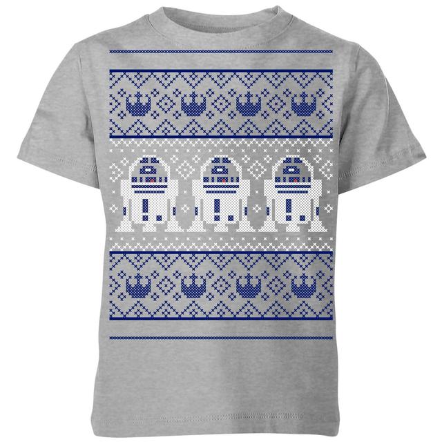 Camiseta navideña R2-D2 Knit para niño de Star Wars - Gris - 5-6 años on Productcaster.