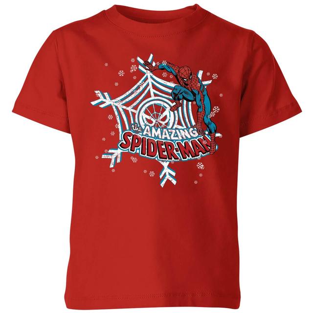 Camiseta de Navidad para niño Marvel Spider-Man - Rojo - 9-10 años on Productcaster.