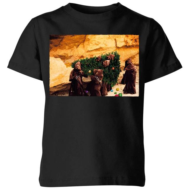 Star Wars Jawas Christmas Tree Kids' Christmas T-Shirt - Black - 7-8 år - Svart on Productcaster.