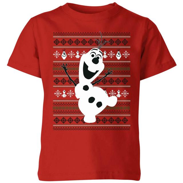 Camiseta de Navidad para niño Frozen Olaf Dancing - Rojo - 11-12 años on Productcaster.