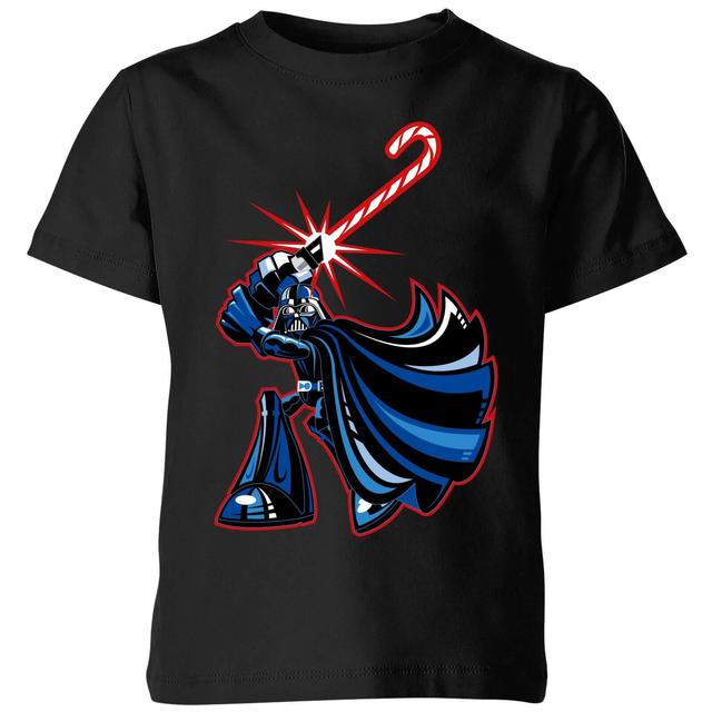 Camiseta navideña para niño Candy Cane Darth Vader de Star Wars - Negro - 3-4 años - Negro on Productcaster.