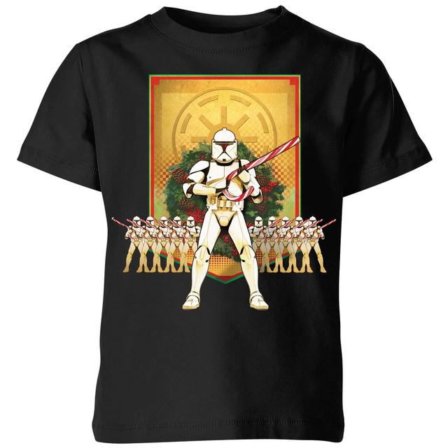 Camiseta navideña Candy Cane Stormtroopers para niño de Star Wars - Negro - 9-10 años on Productcaster.