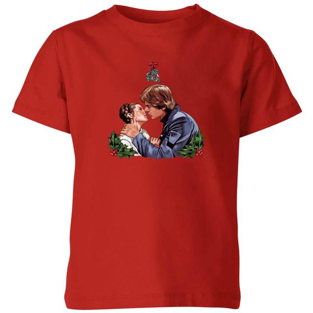 Camiseta navideña para niño Mistletoe Kiss de Star Wars - Rojo - 5-6 años - Rojo on Productcaster.