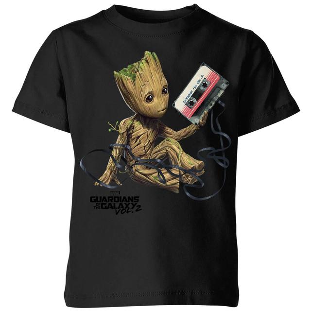 Guardians Of The Galaxy Groot Tape Kinder Christmas T-Shirt - Schwarz - 5-6 Jahre on Productcaster.