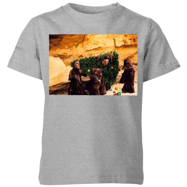 Star Wars Jawas Christmas Tree Kids' Christmas T-Shirt - Grey - 11-12 Jahre - Grau on Productcaster.