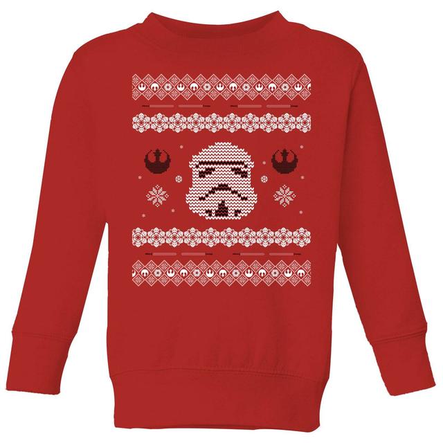 Star Wars Stormtrooper Knit Kids' Sudadera Navideña - Roja - 11-12 años on Productcaster.