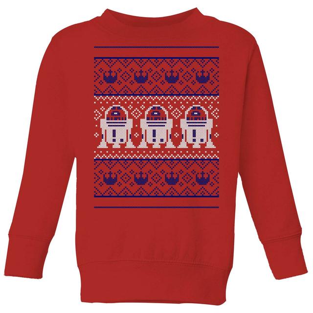 Star Wars R2-D2 Knit Kids' Christmas Jumper - Red - 7-8 años on Productcaster.