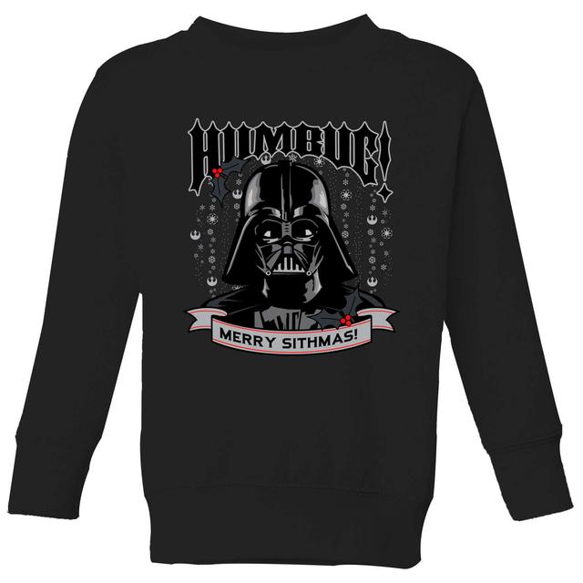 Star Wars Darth Vader Humbug Kids' Christmas Jumper - Black - 3-4 år on Productcaster.