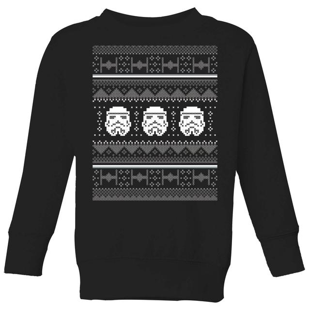 Star Wars Stormtrooper Knit Maglione Natalizio Bambino - Nero - 3-4 Anni on Productcaster.