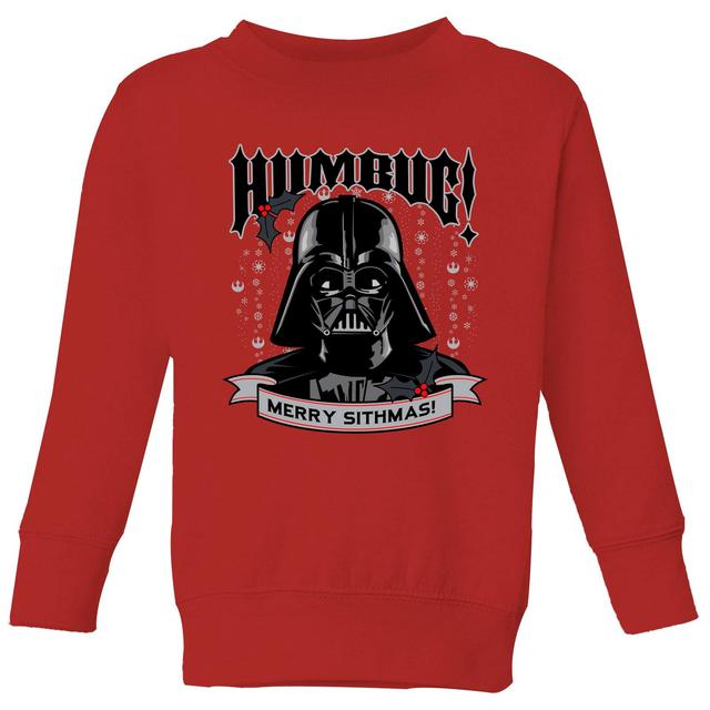 Star Wars Darth Vader Humbug Kids' Christmas Jumper - Red - 3-4 años on Productcaster.