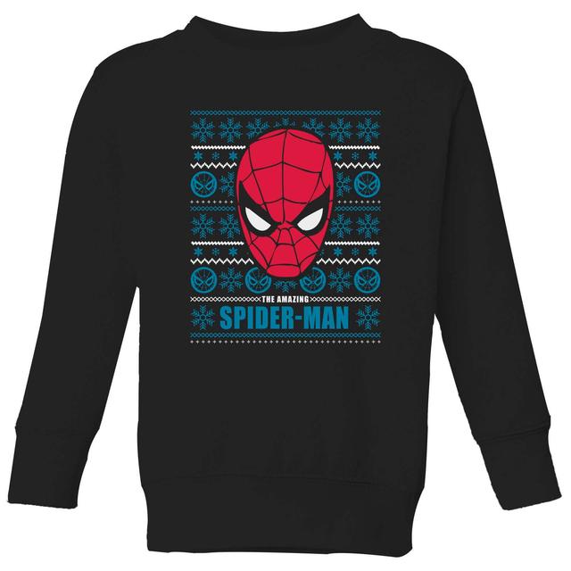 Marvel Spider-Man Kids' Christmas Jumper - Black - 5-6 años on Productcaster.