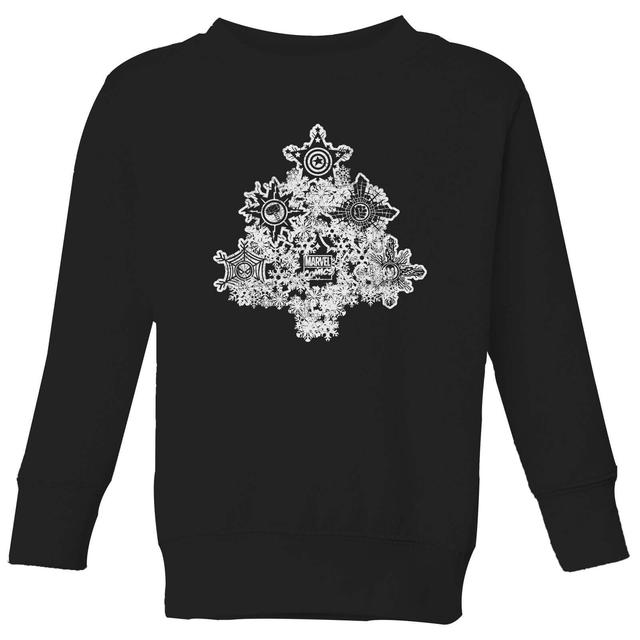 Marvel Shields Snowflakes Sudadera Navideña para Niños - Negra - 5-6 años - Negro on Productcaster.