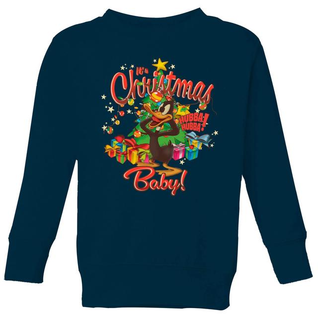 Looney Tunes Its Christmas Baby Maglione Natalizio Bambino - Blu Navy - 9-10 Anni - Blu Navy on Productcaster.