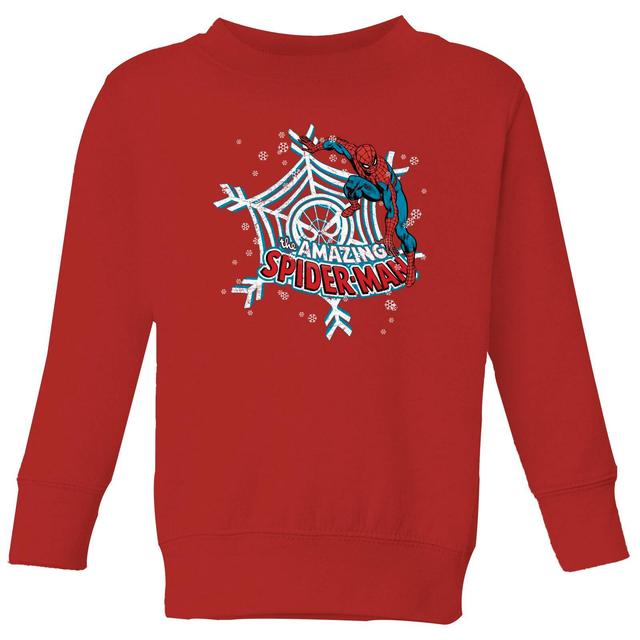 Marvel Spider-Man Kids' Sudadera Navideña - Roja - 5-6 años on Productcaster.