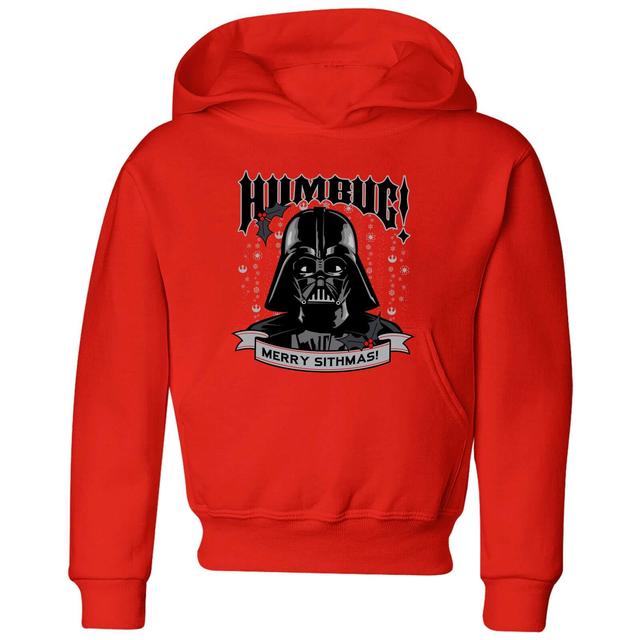 Star Wars Darth Vader Humbug Kids' Christmas Hoodie - Red - 9-10 años - Rojo on Productcaster.