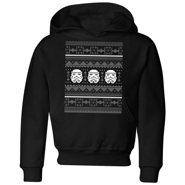 Star Wars Stormtrooper Knit Kids' Christmas Hoodie - Black - 5-6 Years on Productcaster.