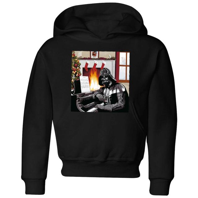 Star Wars Darth Vader Piano Player Kids' Christmas Hoodie - Black - 11-12 år on Productcaster.