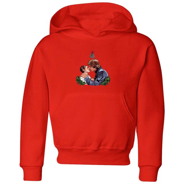 Star Wars Mistletoe Kiss Kids' Christmas Hoodie - Red - 3-4 Years on Productcaster.